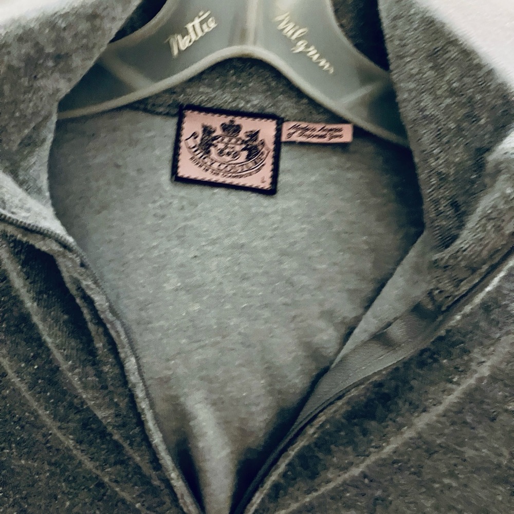 Juicy Couture Charcoal Velour Jacket - Picture 3 of 16